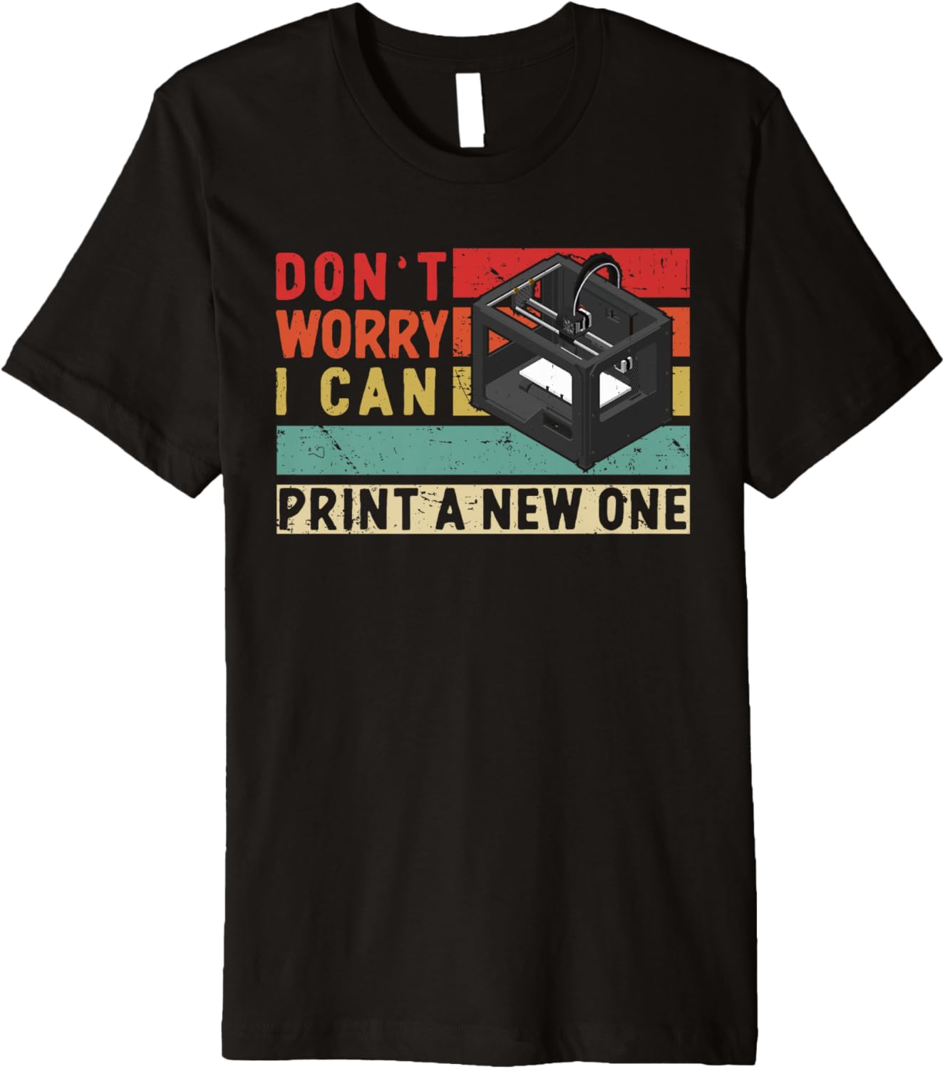 3D Printer Vintage Retro Present Idea Geeks 3D Printing Premium