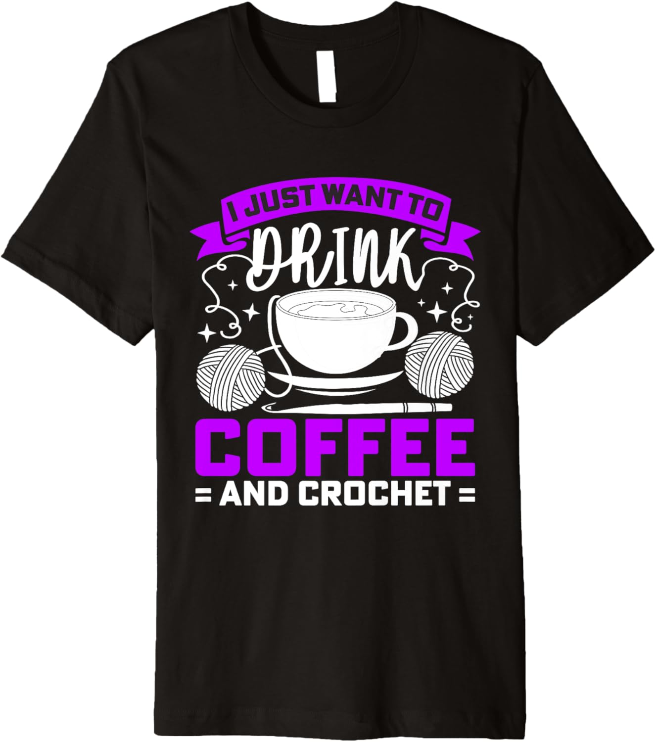Knitting Coffee Crocheting Crochet Yarn Knitter Women Premium