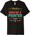 Retro Badge Worlds Best Printer Premium