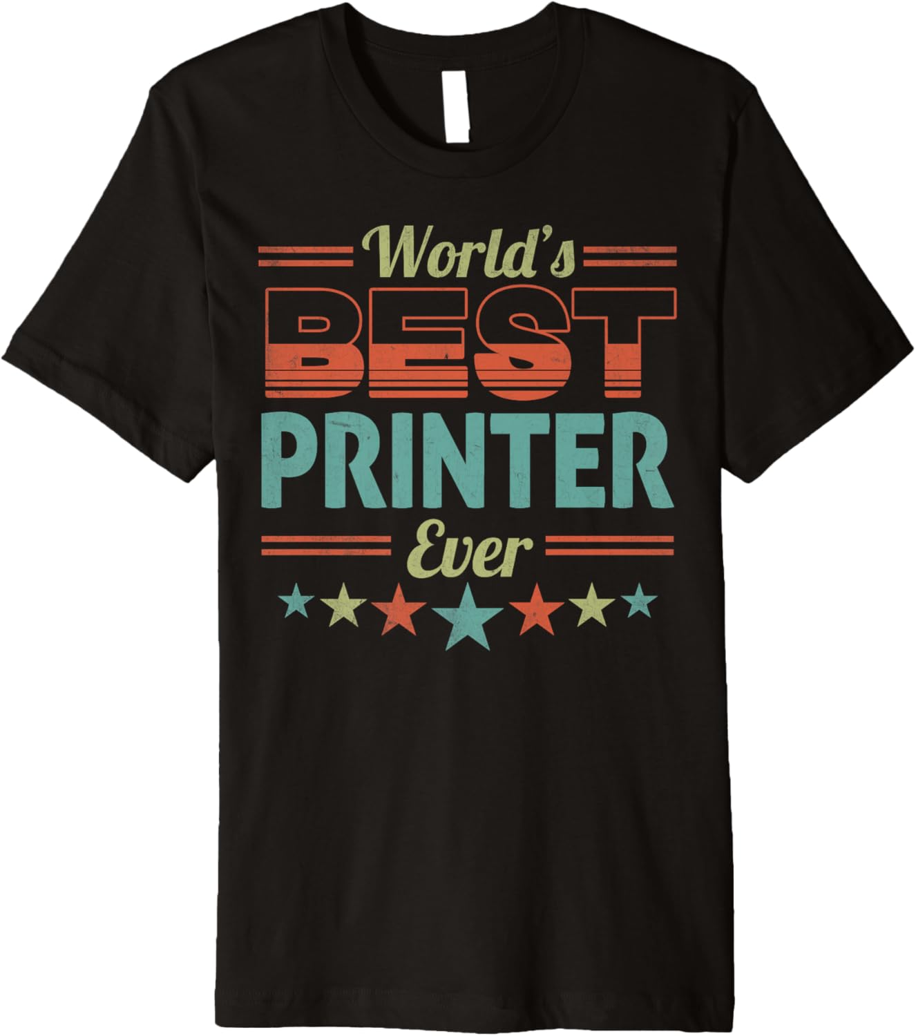 Retro Badge Worlds Best Printer Premium