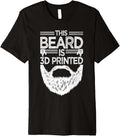 Mens Beard Is 3D Printed Funny Bearded Men 3D Printing Premium