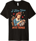 Knitting Lover Knitter Yarn Lover I Turn Yarn Into Things Premium
