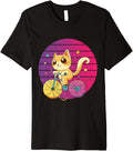 Cat on bike adorable kitty yarn wheels cat lovers cycling Premium