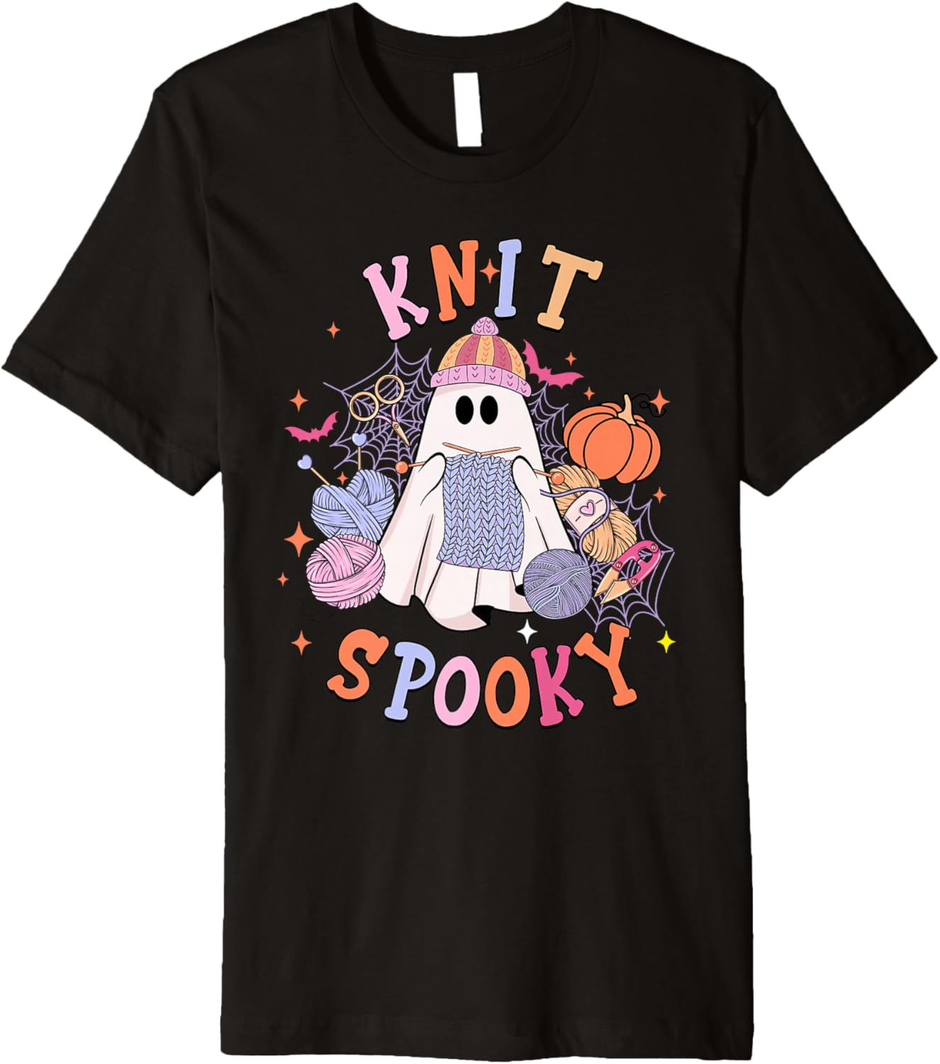 Knit Spooky Ghost Halloween Knitting Yarn Lovers Premium