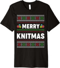 Merry Knitmas Ugly Xmas Sweater Knitting Yarn Christmas Premium