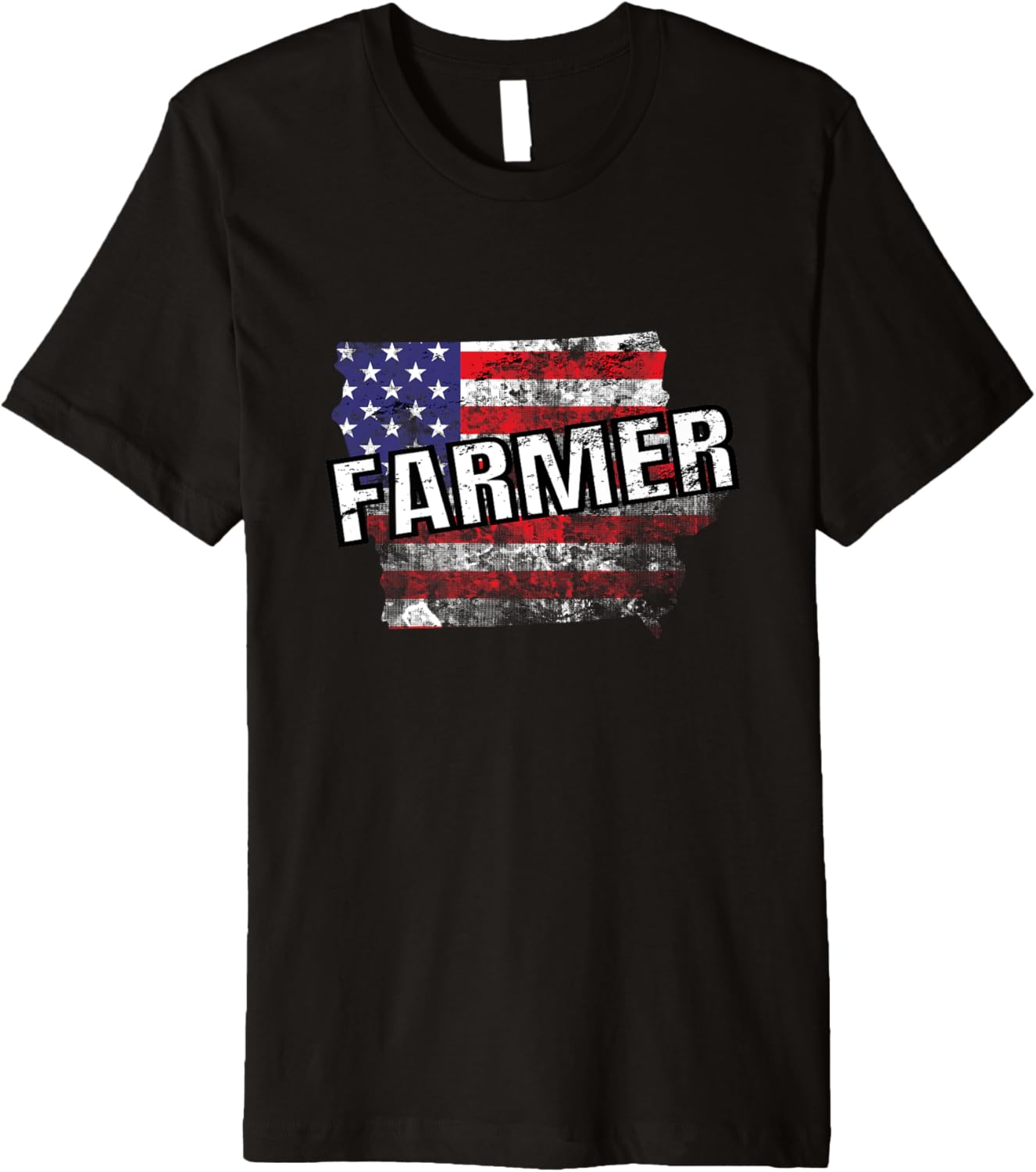 Usa Flag Iowa Farmer