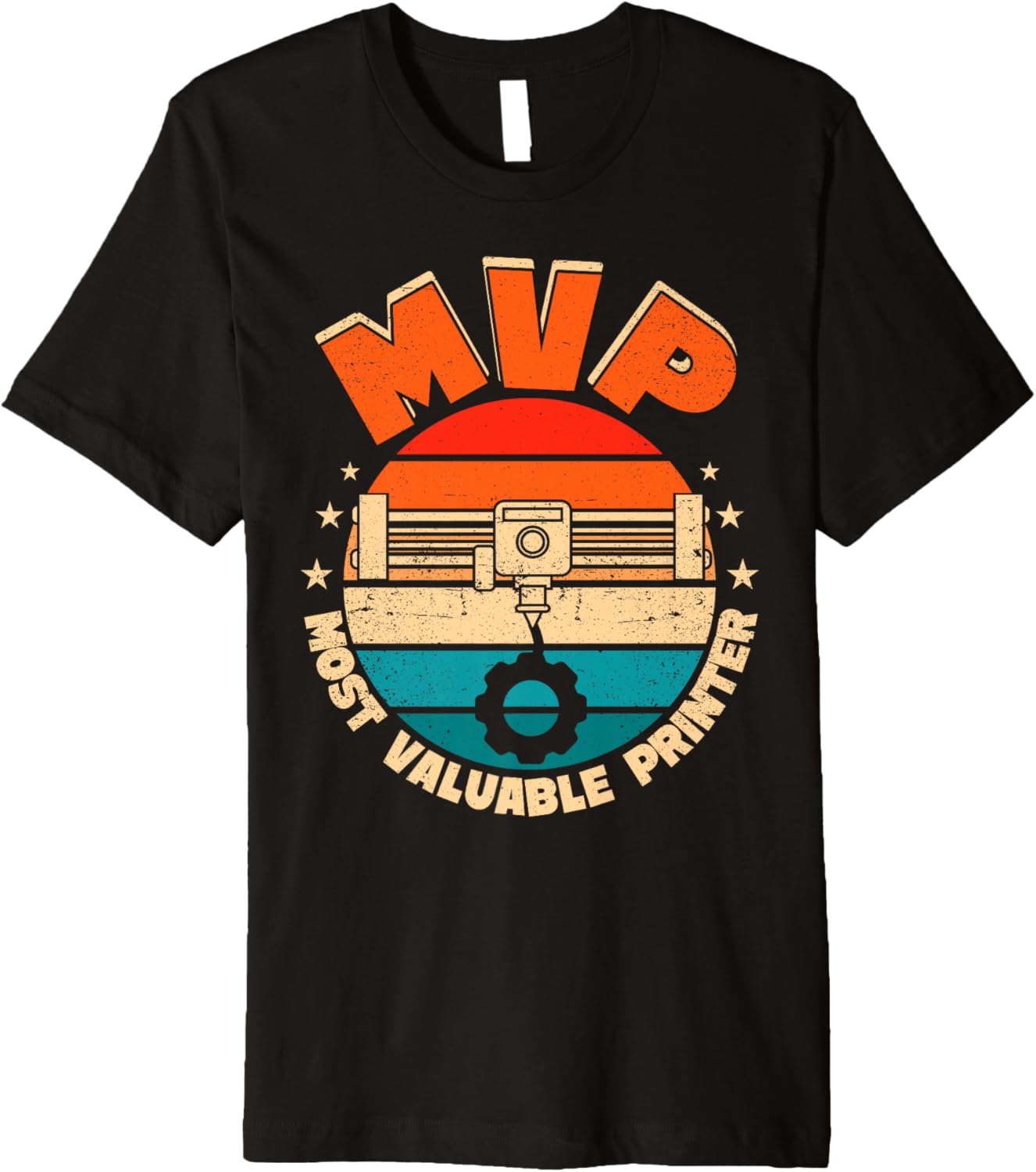 Mvp Most Valuable Printer 3D Printing Men Funny Premium