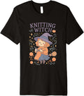 Knitting Witch Halloween Vibes for Cozy Yarn Crafters Premium
