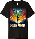 Screen Printer Funny Female Hero Job Women Premium