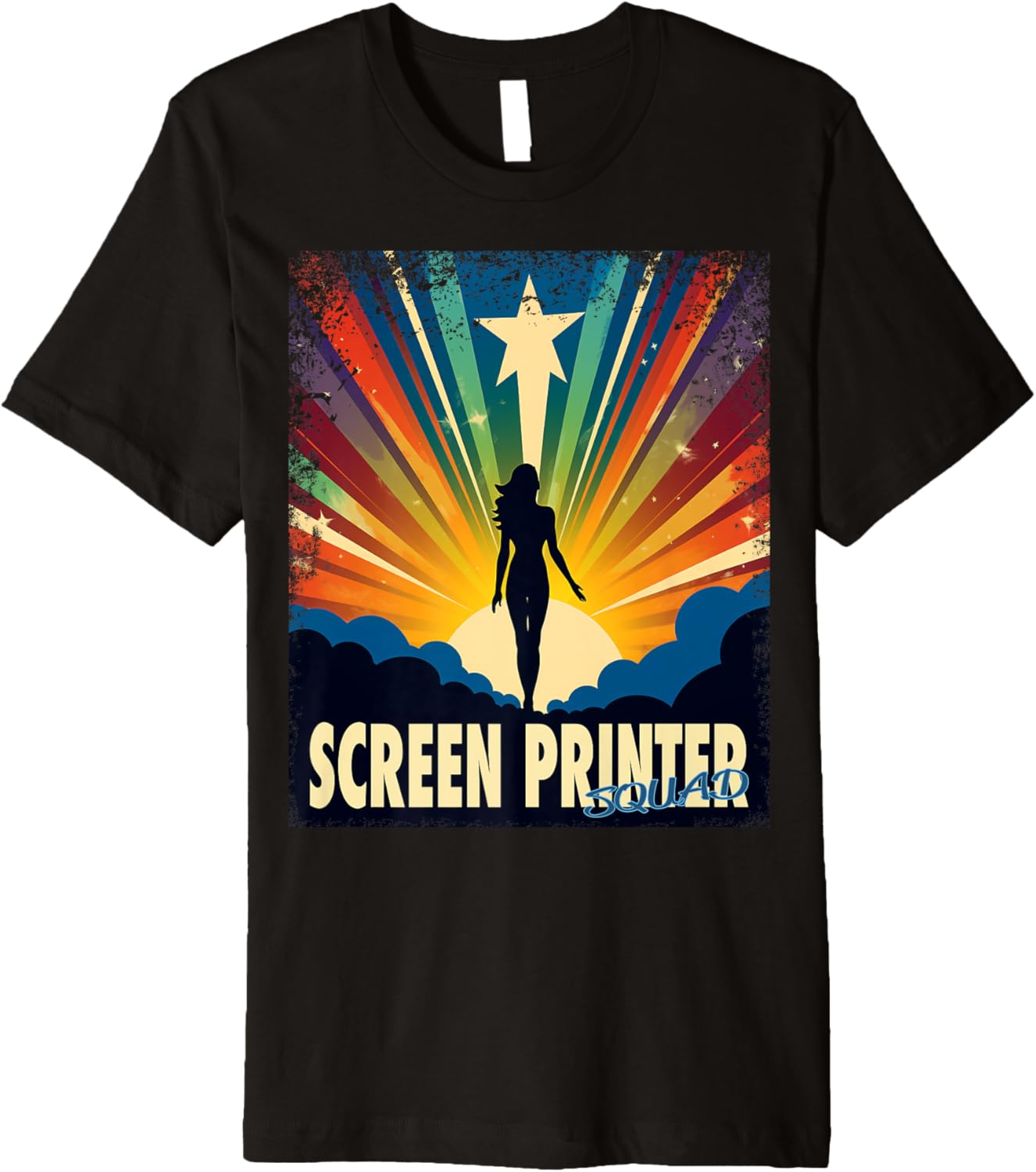 Screen Printer Funny Female Hero Job Women Premium