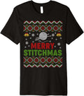 Merry Stitchmas Ugly Xmas Sweater Knitting Yarn Christmas Premium