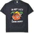 Mens Lion King Pumba Not Lazy Saving Energy Graphic