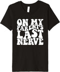 On My Parent's Last Nerve Funny Troublemaker Premium