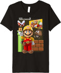 Super Mario Maker 2 Game Play Portrait Grid Background Premium