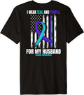 In Memory Of Husband Suicide Awareness Usa Flag Back Print Premium
