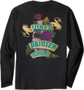 Printer Technician Inked Skull Tattoo Backside Design Long Sleeve