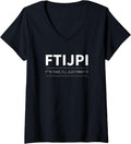 Ftijpi 3D Printing Printer Funny Joke Parody Print Pla Petg V Neck