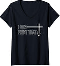 Womens I Can Print That 3D Printing Printer V Neck