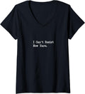 Womens I Can\u2019t Resist New Yarn Sarcastic Knitting Quotes Apparel V-Neck