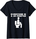 Womens Everyone Is A 3D Printer Men Women Geek Funny 3D Printing