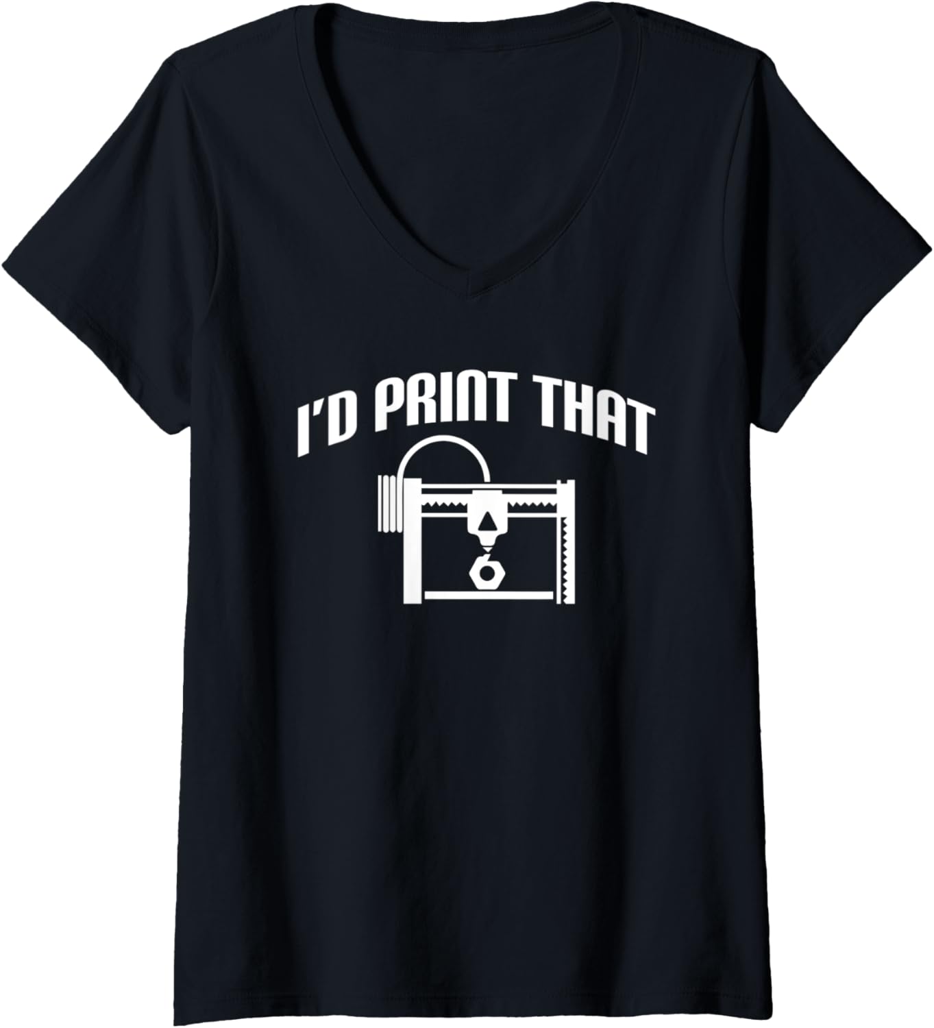Womens Cute 3D Printing Print That Printer Lovers Geeks V Neck