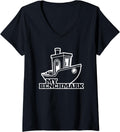 Womens 3D Printing My Benchmark Idea 3D Printer Geeks V Neck