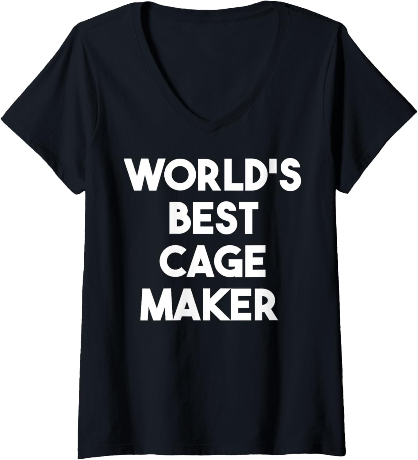 Womens World's Best Cage Maker V-Neck