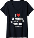 Womens Funny I Love 3D Printing My Cat Cats Lover Men Women