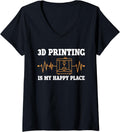 Womens 3D Printing Is My Happy Place Digital 3D Printer Art V