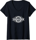 Womens Legalized Since 2025 Green Card Gift Usa Greencard Present V Neck