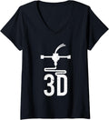 Womens 3D Printer Nozzle Design Cool 3D Printing Machine Geek V Neck