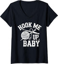Womens Hook Me Up Baby Crochet Needle Knitting Hook Yarn V-Neck