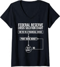 Womens Austrian Economics Money Printer Go Brr V Neck
