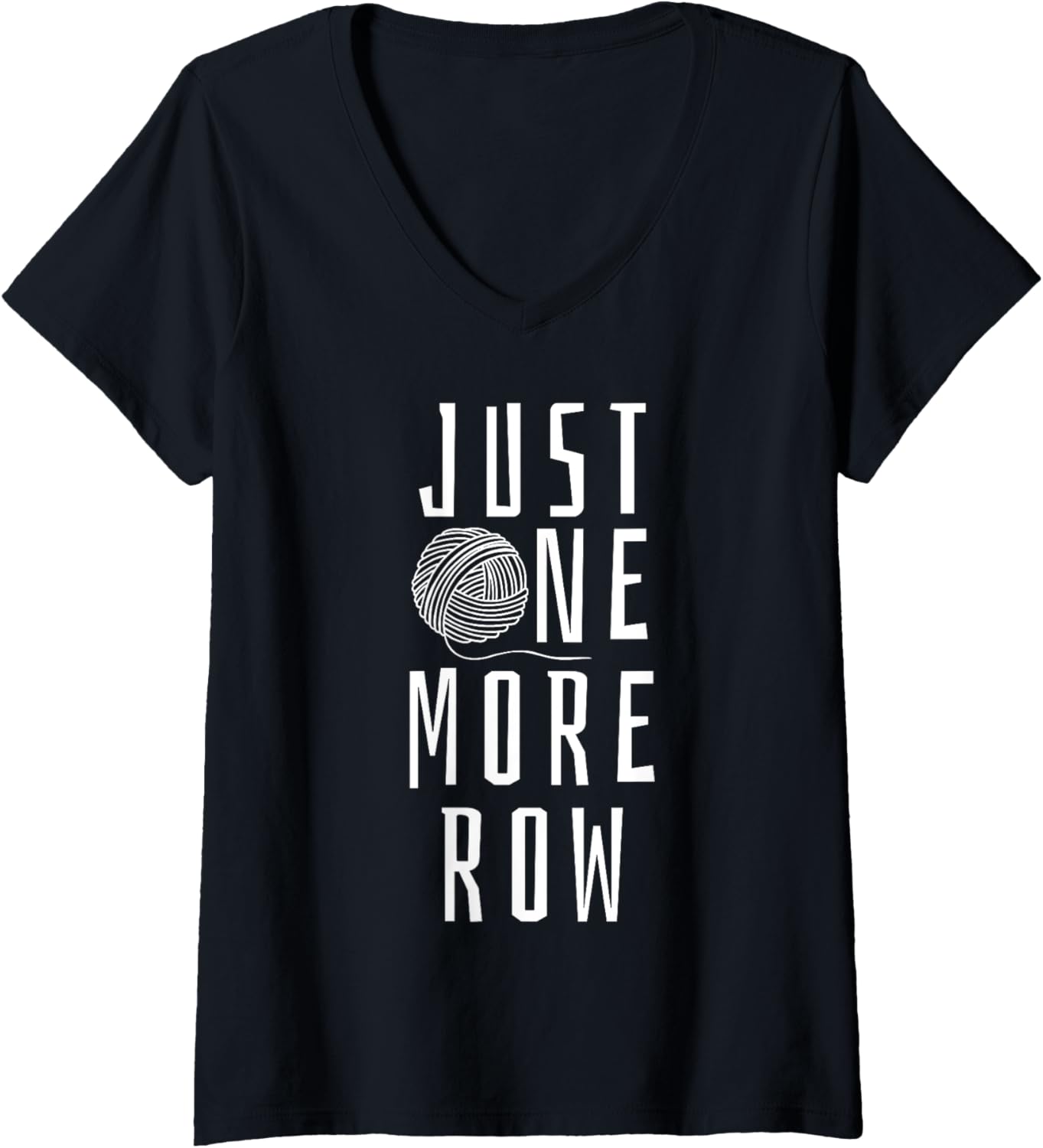Womens Crocheting Funny Saying Yarn Gift V-Neck