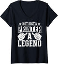 Womens Funny Profession Quote Printer V Neck
