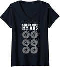 Womens 3D Printer Enthusiast Funny 3D Printing Check Out My Abs V