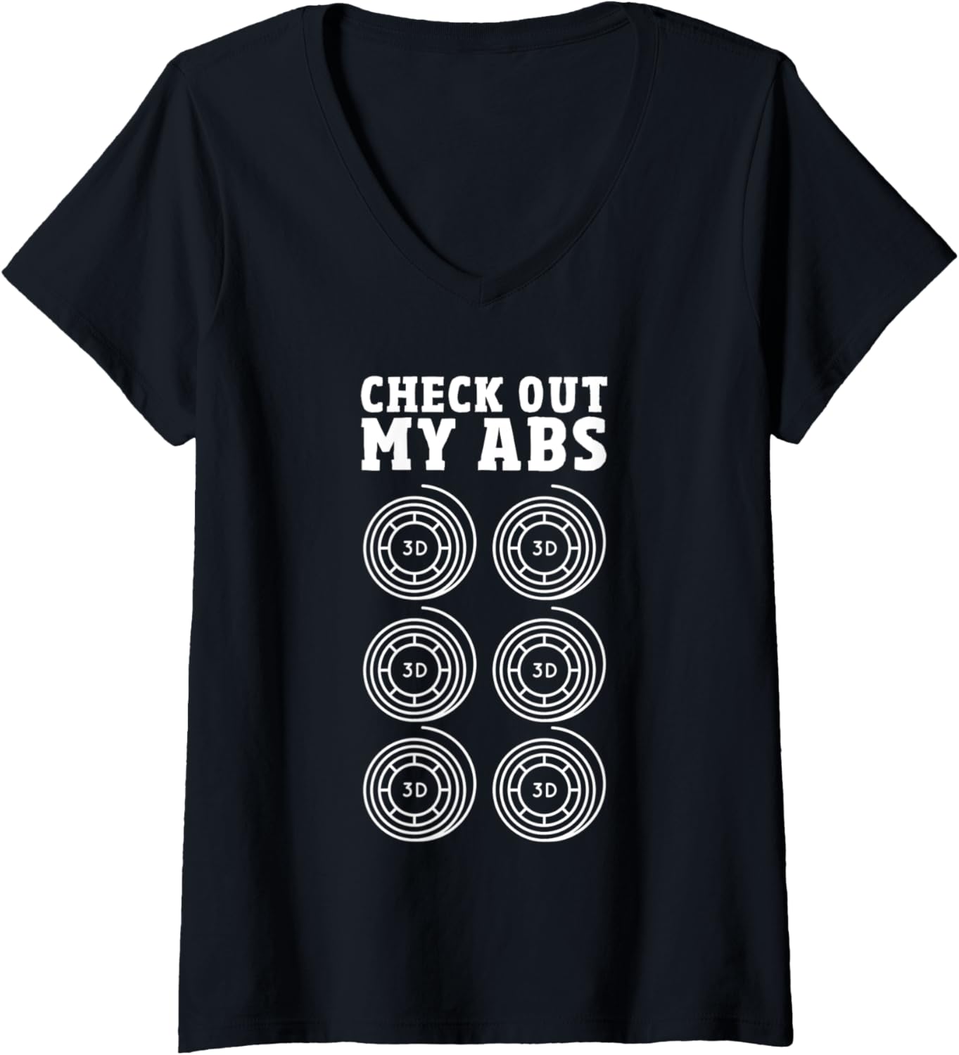 Womens 3D Printer Enthusiast Funny 3D Printing Check Out My Abs V