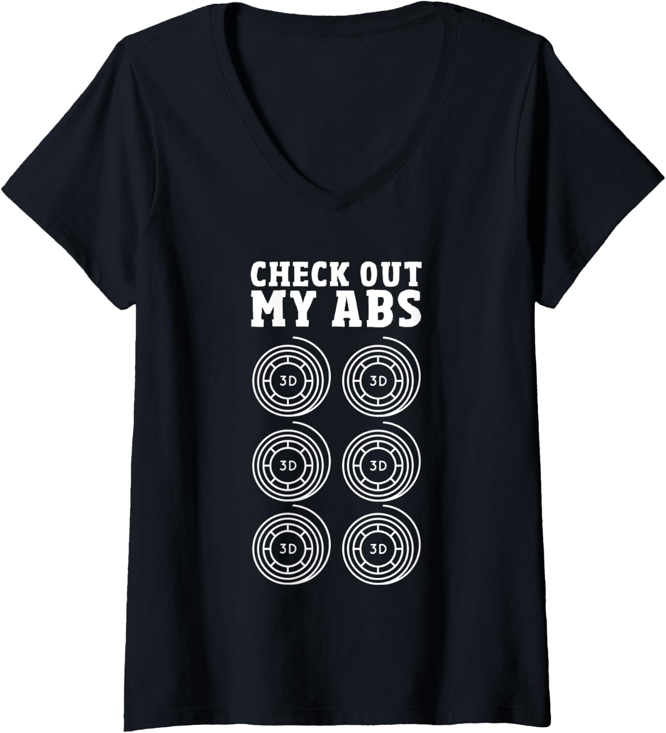 Womens 3D Printer Enthusiast Funny 3D Printing Check Out My Abs V