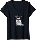 Womens Chinchillin Funny Chinchilla V Neck