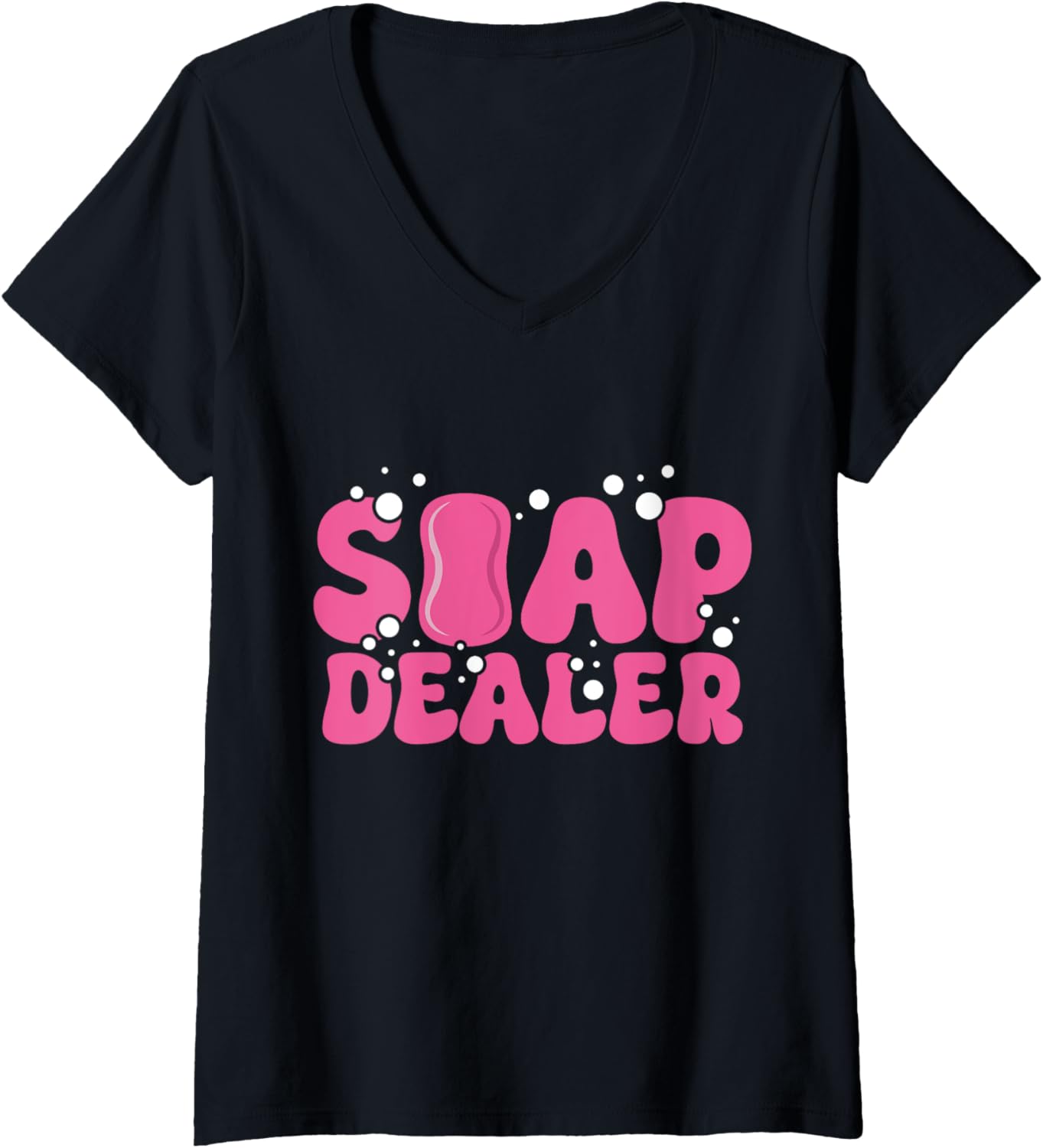 Womens Soap Dealer Funny Soap Maker V-Neck