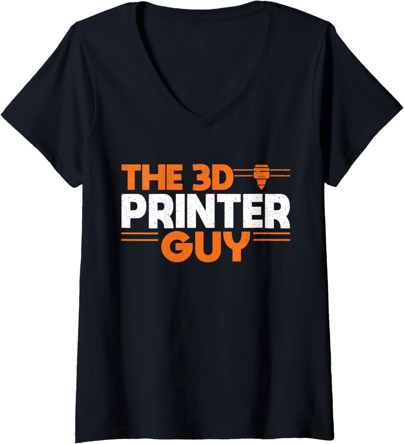 Womens 3D Printer Guy 3D Printing V Neck