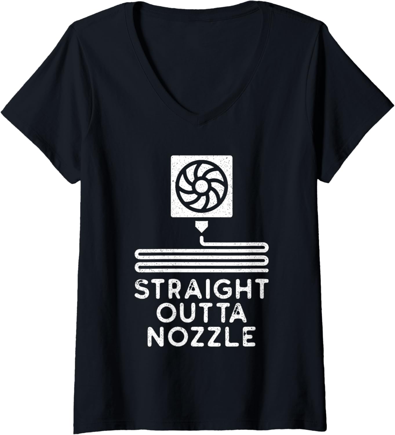 3D Printer Straight Outta Nozzle 3D Printing V Neck