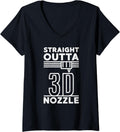 Straight Outta Nozzle 3D Printer 3D Printing V Neck