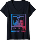 Womens I Love My 3D Printer Funny Designs Nerds Cad Lovers V