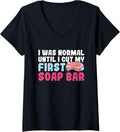 Womens Crafting Soap Maker Quote for a Soap Maker V-Neck