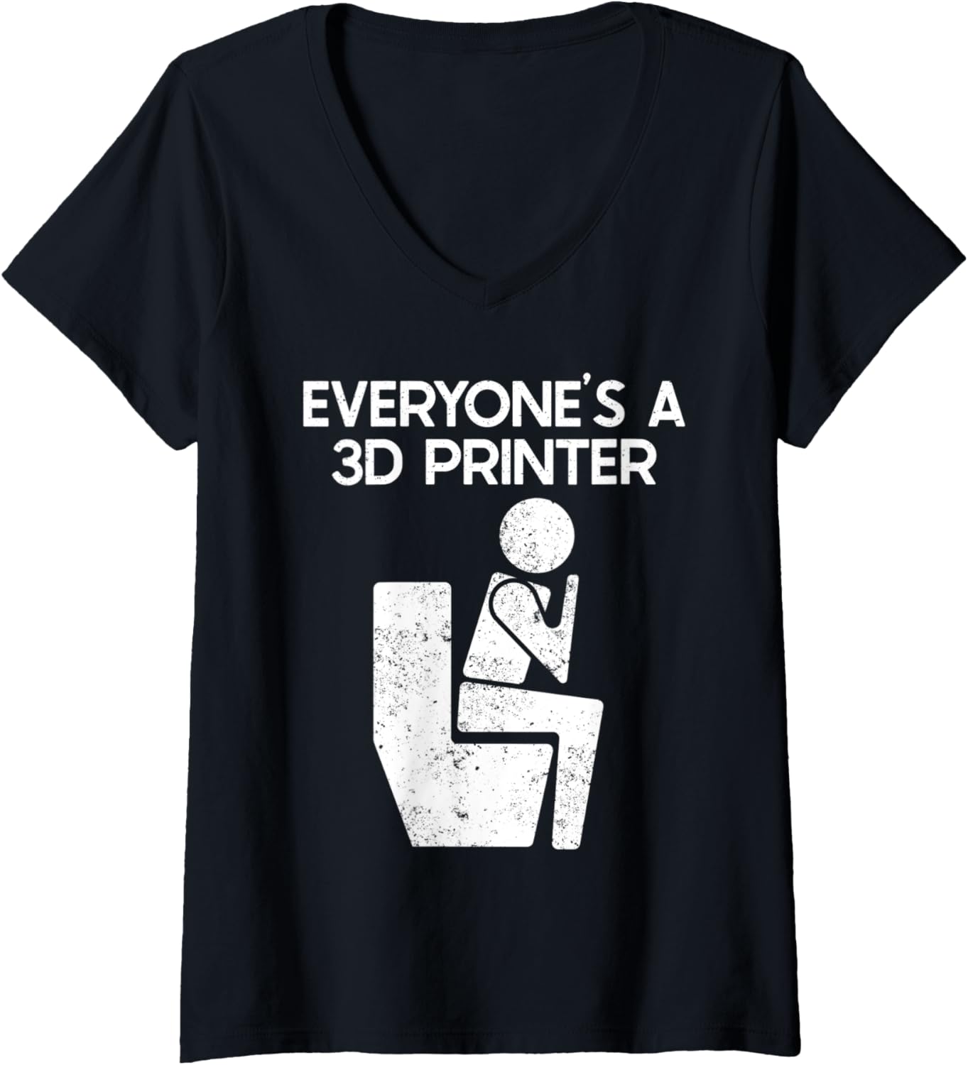Womens Funny 3D Printer Joke 3D Printing Poop Humor Filament Gag V