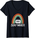 Womens Soap Making Soap Maker V-Neck