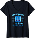 3D Printing Printer Nerd Geek Funny 3D Printer Humor V Neck