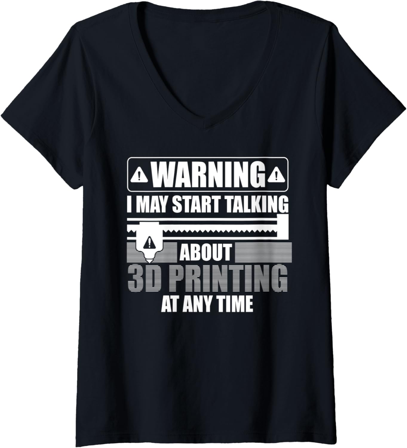 Womens Funny 3D Printing Design Men Women 3D Printing Lover V Neck