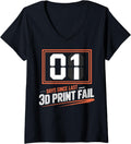 Womens Funny 3D Printing Service Business Owner 3D Printer Lovers V Neck